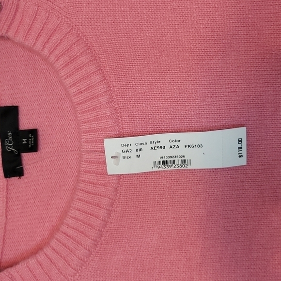 𝅺J Crew Long Sleeve Rhinestone Embellished Sweater - Picture 3 of 8